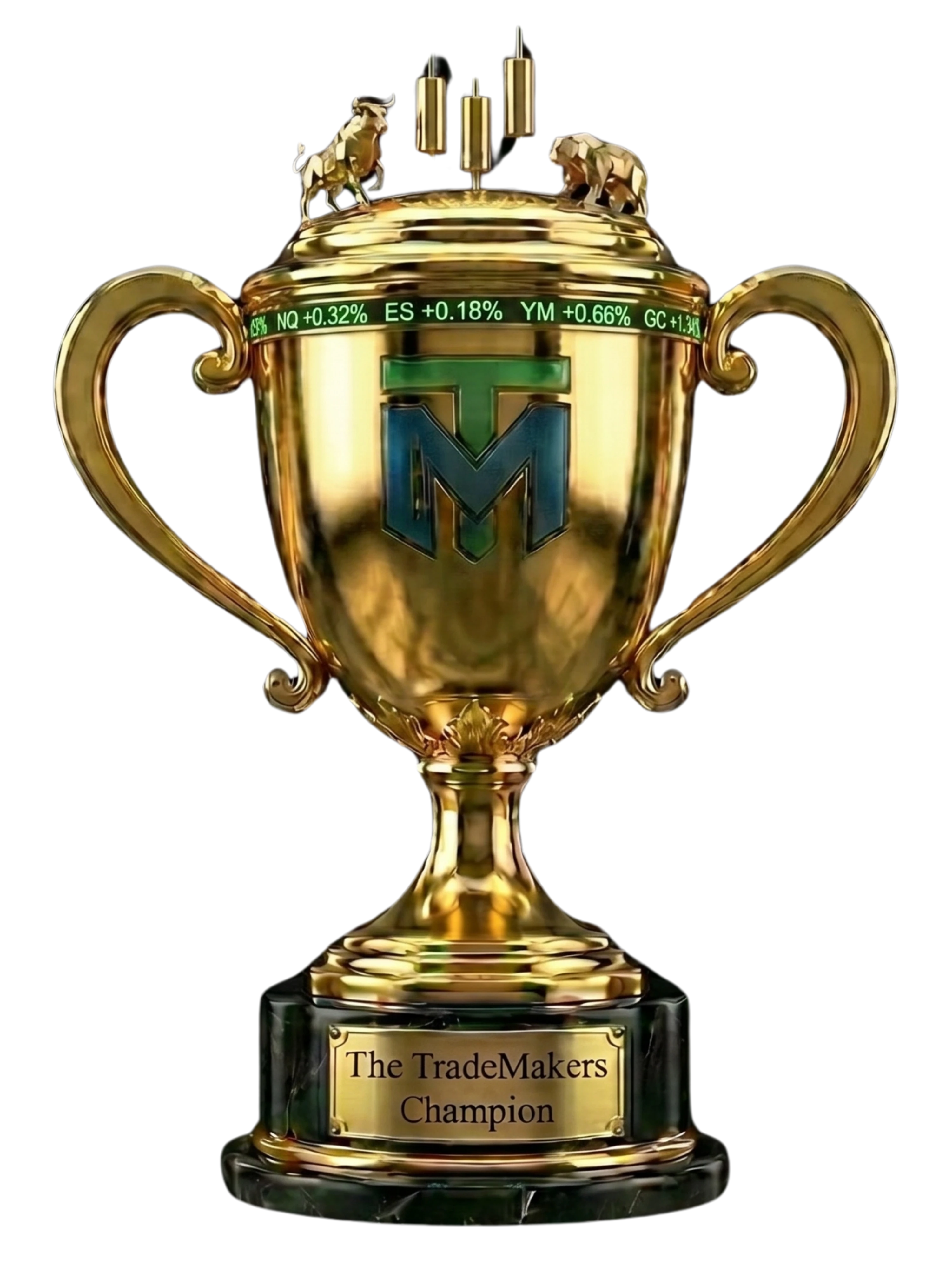 The TradeMakers Futures Cup championship trophy